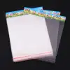 Factory stock of universal opp bags, self-adhesive white pearlescent film card head bags, transparent card head bags, colored card head round hole aircraft jewelry packaging bags, transparent plastic bags, hanging card bags, 1000 pieces per bundle Application Scenario